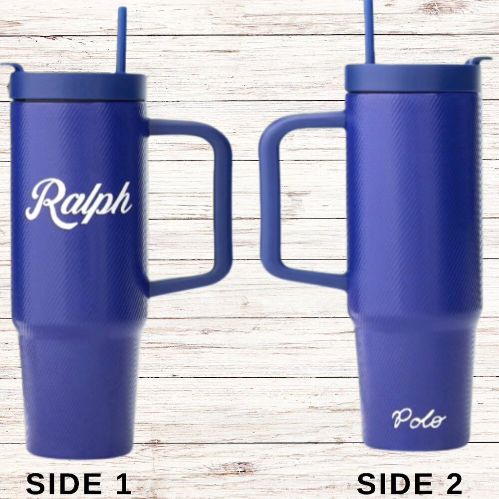 The Ralph Water Bottle with Straw Polo Ralph Lauren 8 in. H